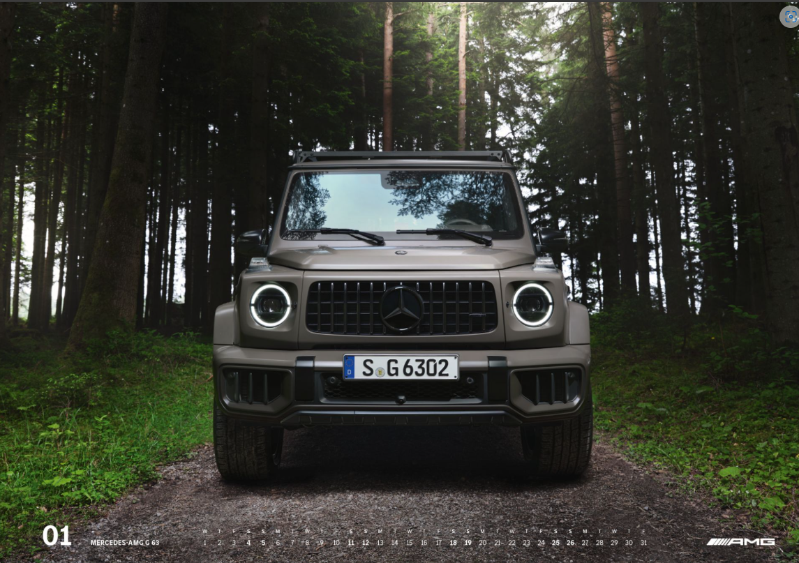 AMG Wandkalender 2025