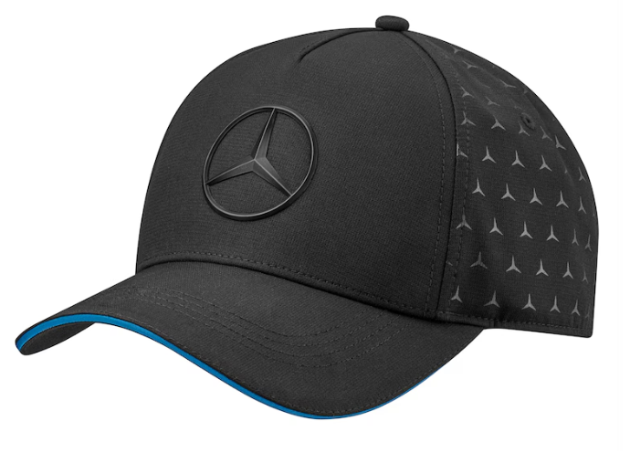 Cap Schwarz mit blauem Rand