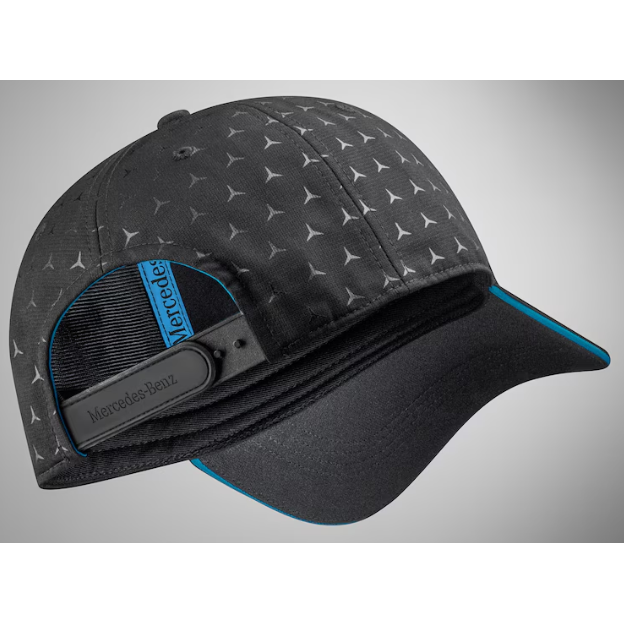 Cap Schwarz mit blauem Rand