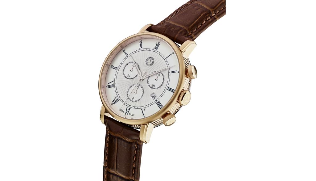 Chronograph Herren, Classic Retro Gold