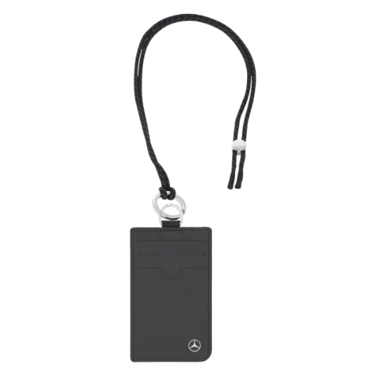 Kreditkartenetui, mit Kordel, Fahrzeugleder