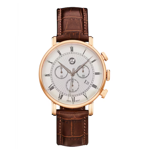 Chronograph Herren, Classic Retro Gold