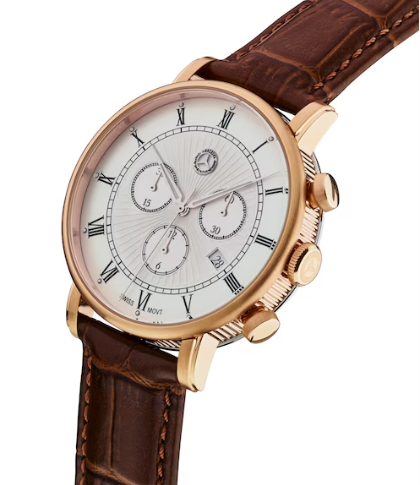 Chronograph Herren, Classic Retro Gold