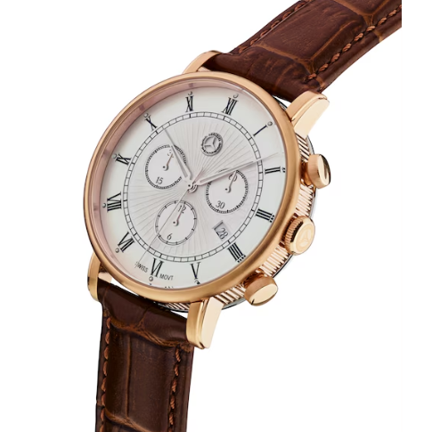 Chronograph Herren, Classic Retro Gold