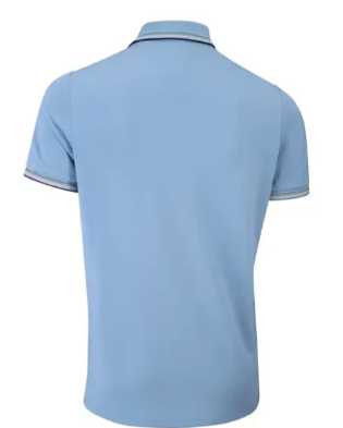 Poloshirt Herren, Vintageblau