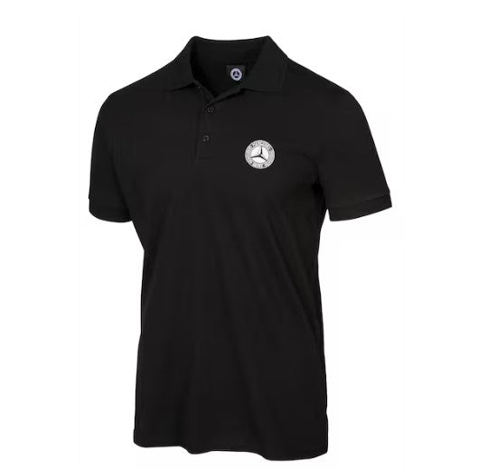 Poloshirt Herren Classic Schwarz